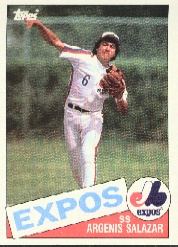 1985 Topps Baseball Cards      154     Angel Salazar